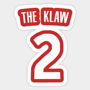 Kawhi Leonard 'The Klaw' Nickname Jersey - Toronto Raptors Sticker